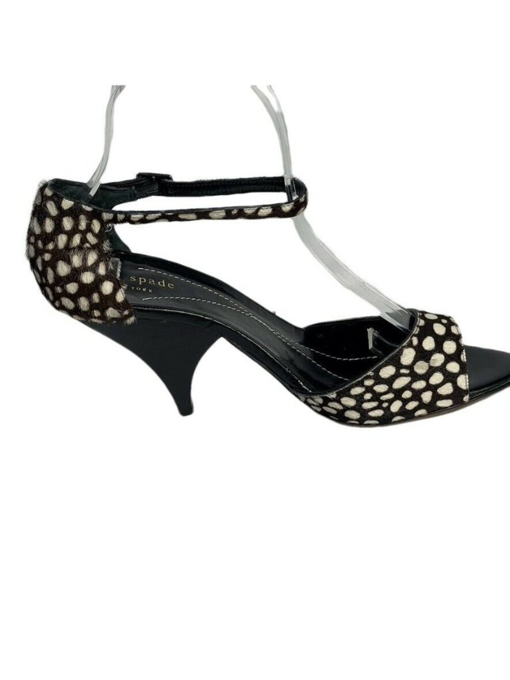 Kate Spade New York Womens Size 8 Open-Toe Heels Animal Print - Picture 6 of 12